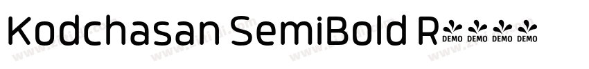 Kodchasan SemiBold R字体转换
